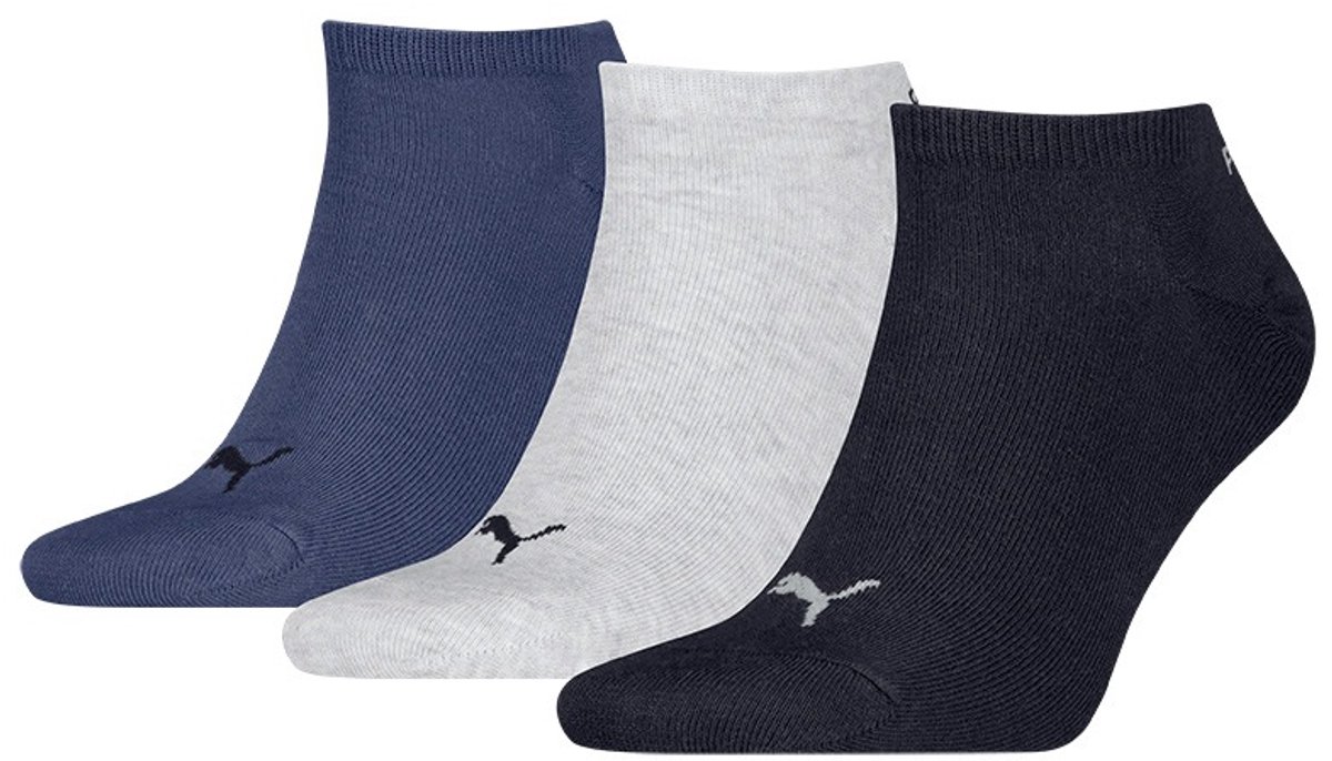 PUMA unisex 3P sneakersokken & 532 Grijs