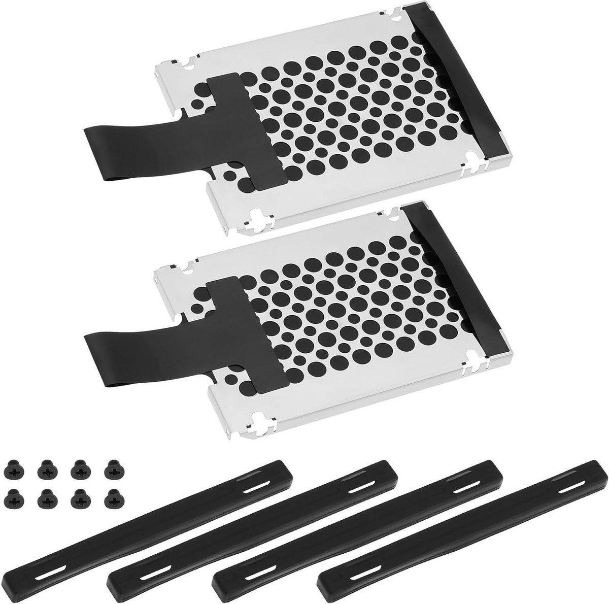 Allecto Plus - Laptop HDD Bracket Set 7mm - SATA Hard Drive Montageset met Rubbergeleider - SSD Bracket - Geschikt voor ThinkPad X220 X220i X220T X230 X230i X230T T430 T420 T420s T430s T430s