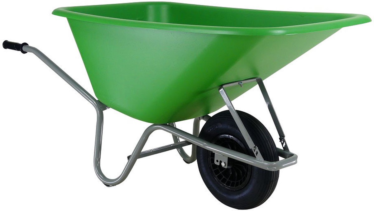 Altrad Kruiwagen Forza HDPE Bak Groen Met Luchtbandwiel