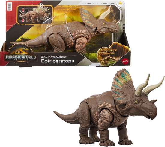 Jurassic World Rebirth Gigantische Verwoesters Eotriceratops - Staart activeert aanvallen