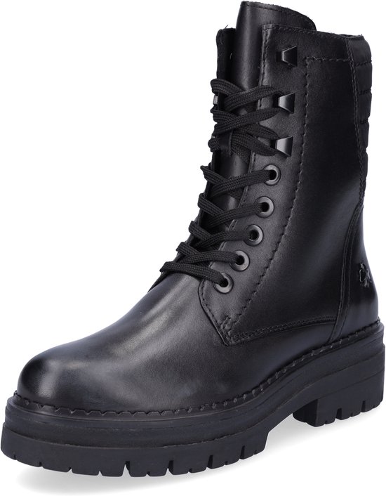 Marco Tozzi Dames Bootie Laced 2-25202-43 modelaarzen, zwart patent, 37 EU, zwart (patent), 37 EU