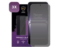 3-Pack MobyDefend Screenprotectors - Geschikt voor OnePlus Nord 5 - HD Privacy Glass Screensavers