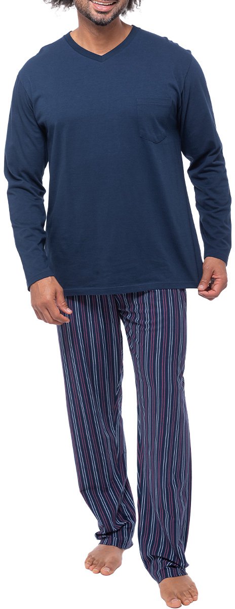Ammann Heren pyjama Night & Home Cotton