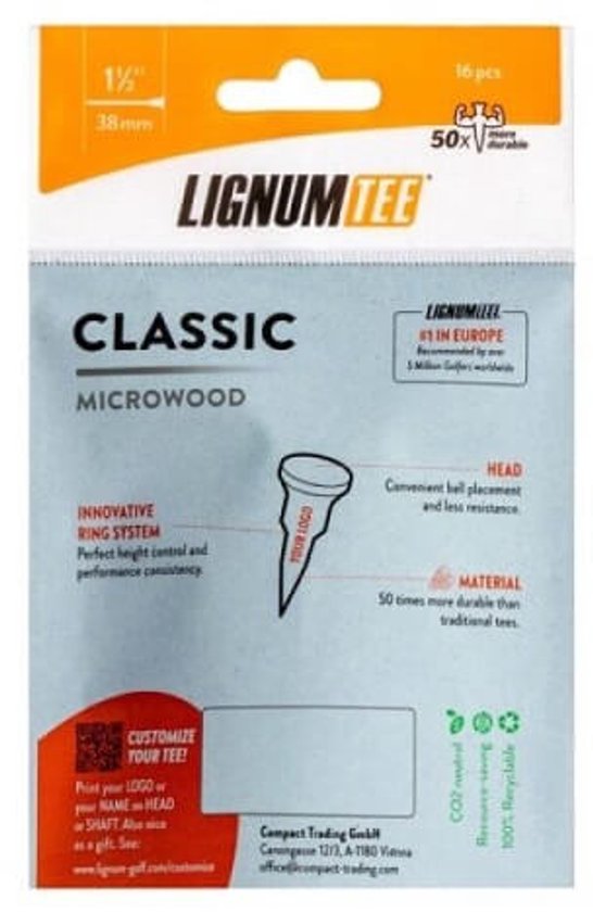 Lignum Classic Tees 38mm Modern Color Mix van Merkloos — afbeelding 2