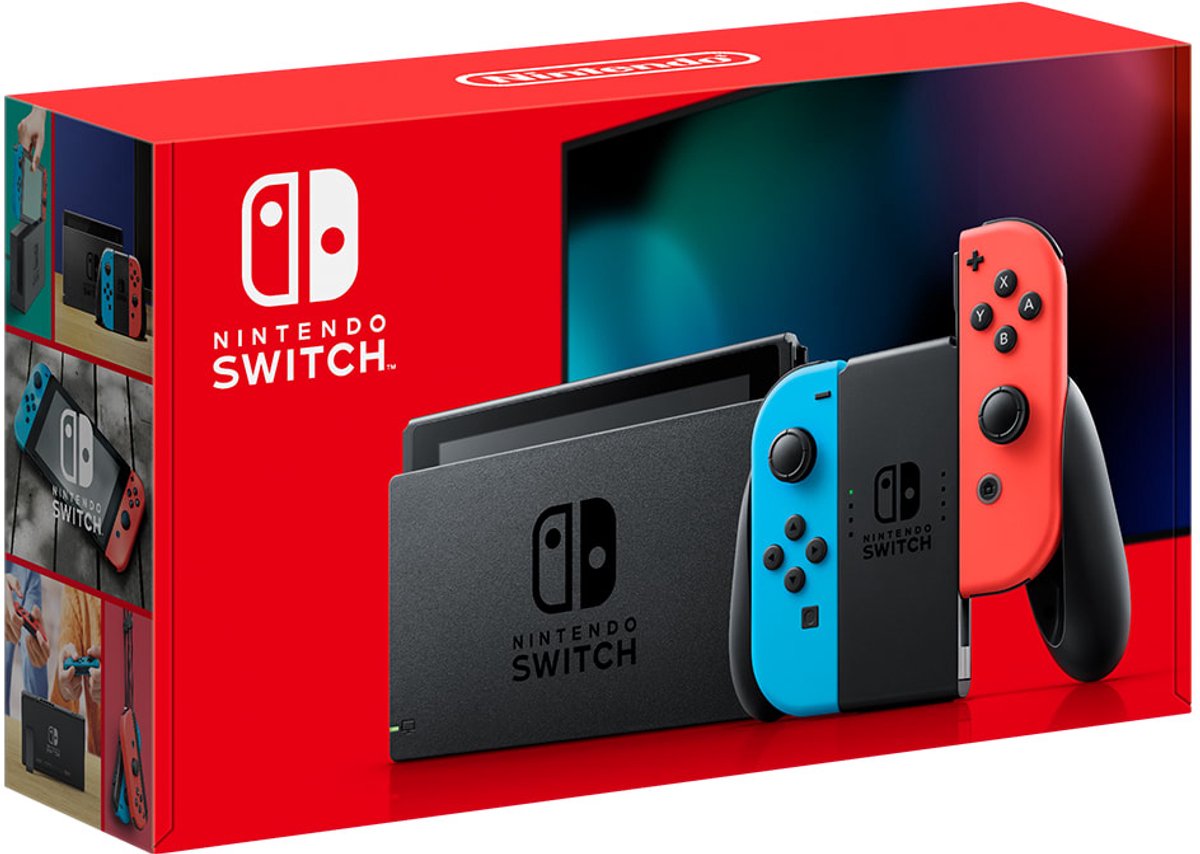Nintendo Switch Nintendo Switch NINTENDO SWITCH Nintendo Switch Console - Blauw/Rood | bol