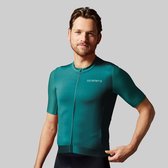 Acelera Professional Wielershirt | Fietsshirt Heren Korte Mouw | Wielrenshirt | Fietskleding | Groen | Maat L