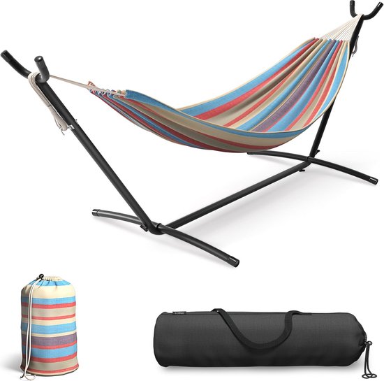 Hamac ultra-léger de voyage Camping | 300 kg Capacité de charge,(275 x 140 cm) respirante