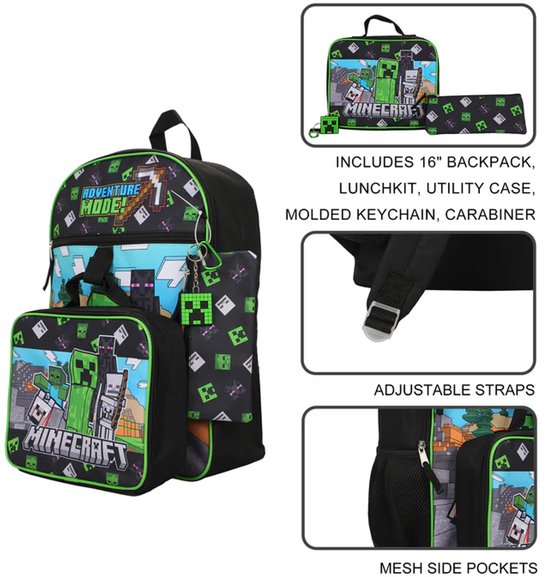 Ergobag GALAXY GLOW-EDITION CUBO-SET 5-TEILIG - Schooltas set - kobärnikus/donkerblauw