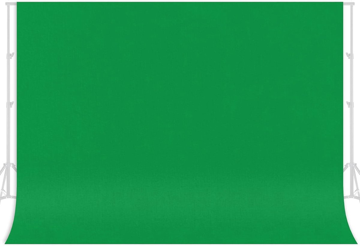 Achtergrond Opvouwbaar Groen Scherm voor Fotografie en Videoconferentie - 1,5 x 2,1 m