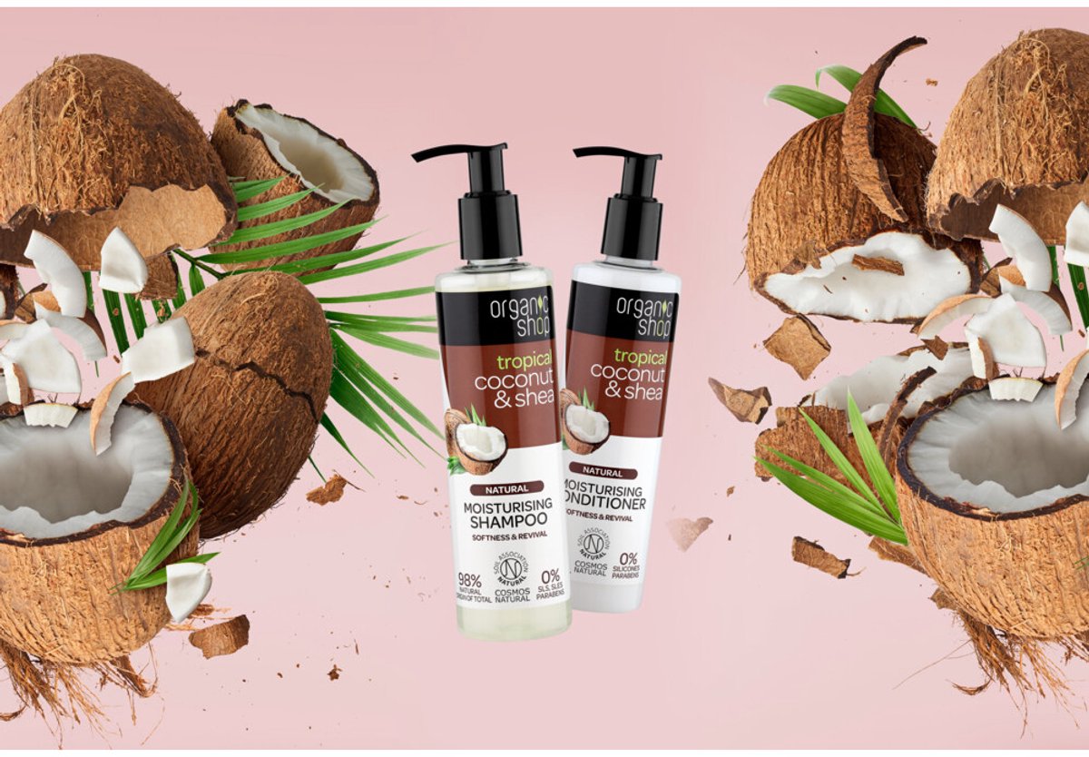 Organic Shop Coconut & Shea Shampoo - 3 x 280 ml - Voordeelverpakking