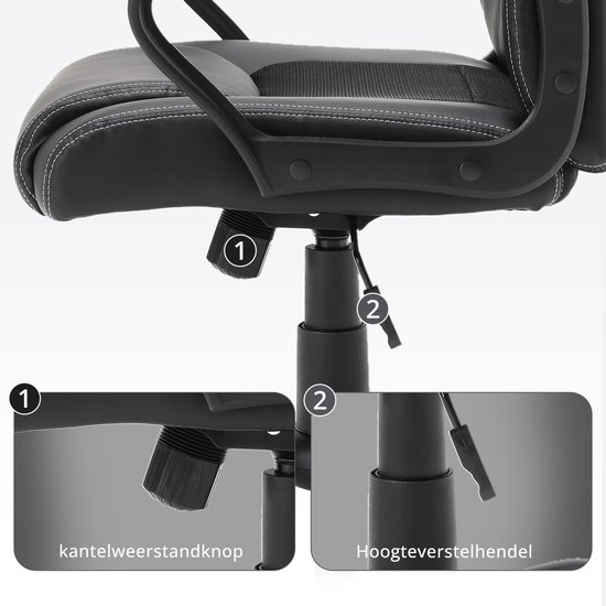 Vinsetto Arbeitsstuhl Ergonomischer Drehstuhl Bürostuhl höhenverstellbare Stehhilfe mit Fußstütze Metall Schwarz 59,5 x 60 x 102,5–126 cm Vinsetto Arbeitsstuhl Ergonomischer Drehstuhl Bürostuhl höhenverstellbare Stehhilfe mit Fußstütze Metall Schwarz 59,5 x 60 x 102,5–126 cm