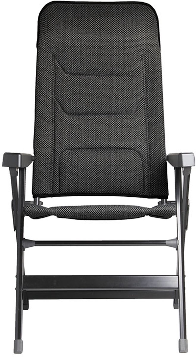 Brunner Vouwstoel Rebel Small - Zwart - Verstelbare rugleuning met rugsteun - Aluminium Frame - Lichtgewicht 5,5 kg - 150 kg Draagkracht