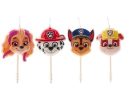 DEKORA - 4 Paw Patrol verjaardagskaarsen