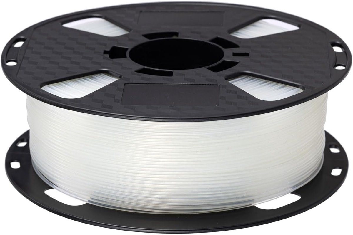 Flexible TPU Filament Transparent 1.75mm 1kg - High Hardness - FDM Printing Material