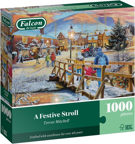 Falcon - Balade festive - Puzzle 1000 pièces, Puzzle pour adultes