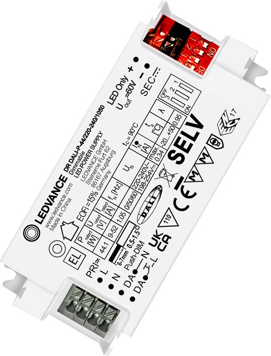 Foto: Ledvance led driver led driver dali performance gen 2 44 220 240 10509v 52v dali dimbaar ip20