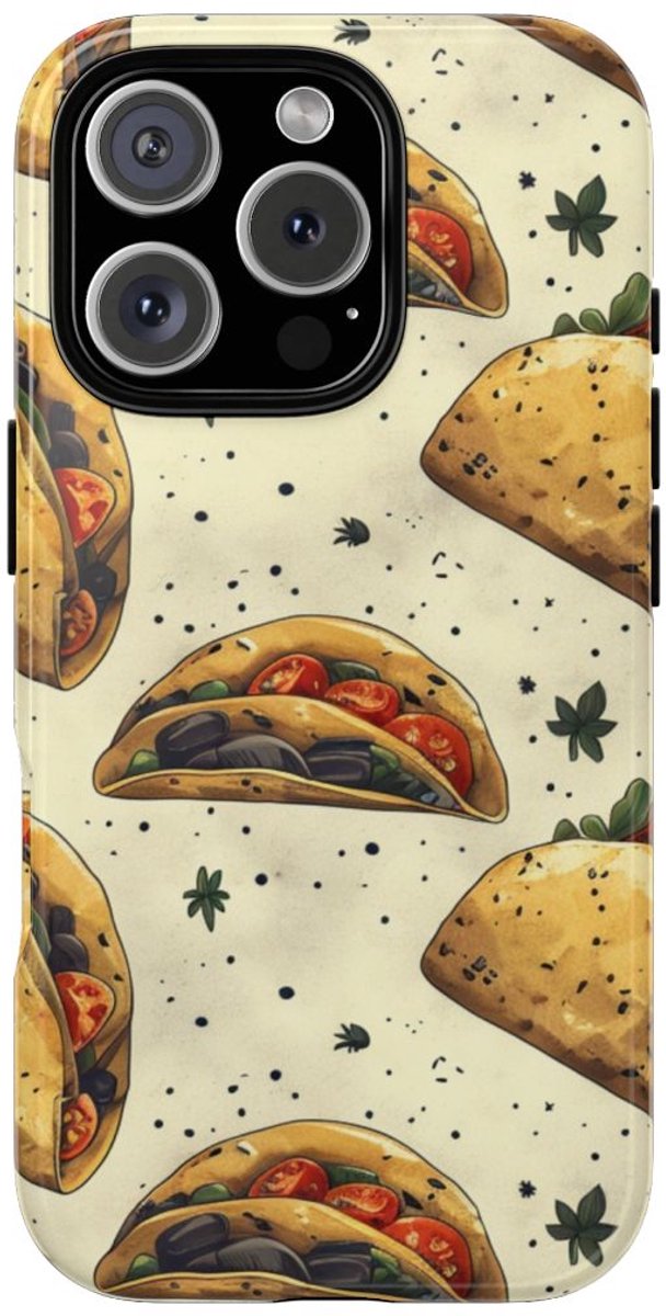 Taco Patroon met Kruiden – Telefoonhoesje Geschikt voor iPhone 16 Pro