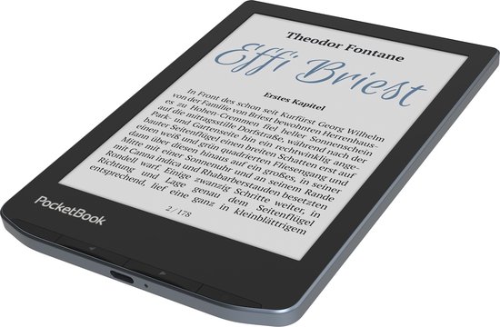 PocketBook Verse Pro Color e-reader Stormy Sea – 6 inch – 16 GB – waterdicht + Zwart Origami hoesje – voordeelbundel — afbeelding 4