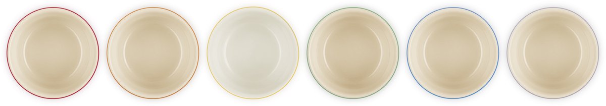 Le Creuset Vancouver Ramekins 7,8cm/100 ml Regenboog Kleuren Set Van 6 — cadeau in Kookcadeaus - foto 2