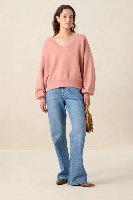 Sissy-Boy Roze sweater met V-hals bol