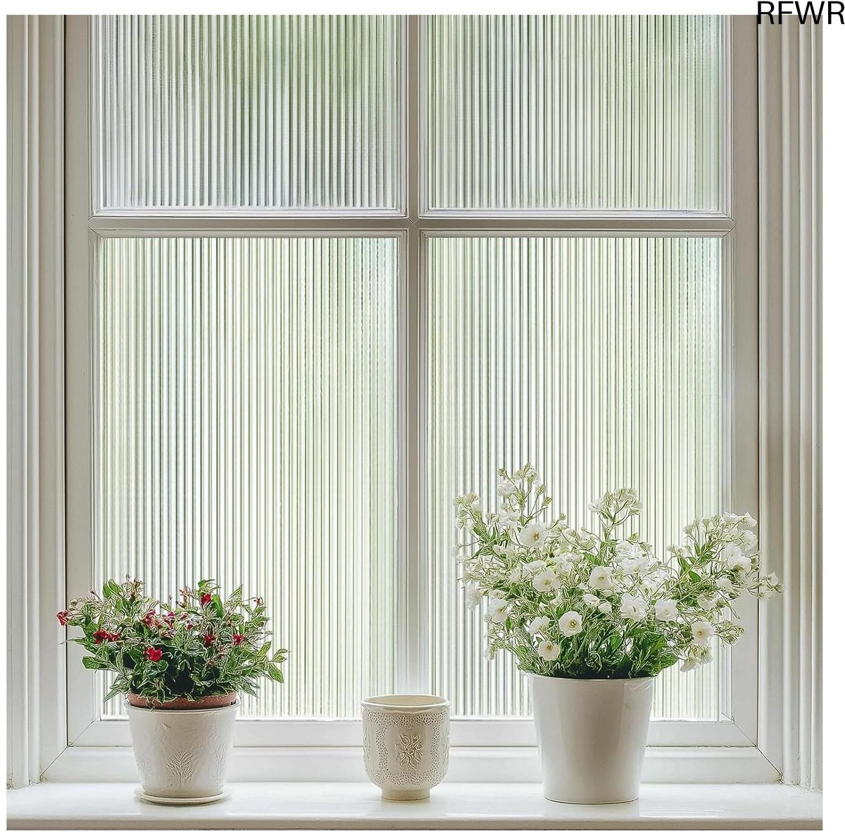 RFWR Raamprivacyfilm - Transparante matglas raamfolie voor optimale privacy en UV-bescherming
