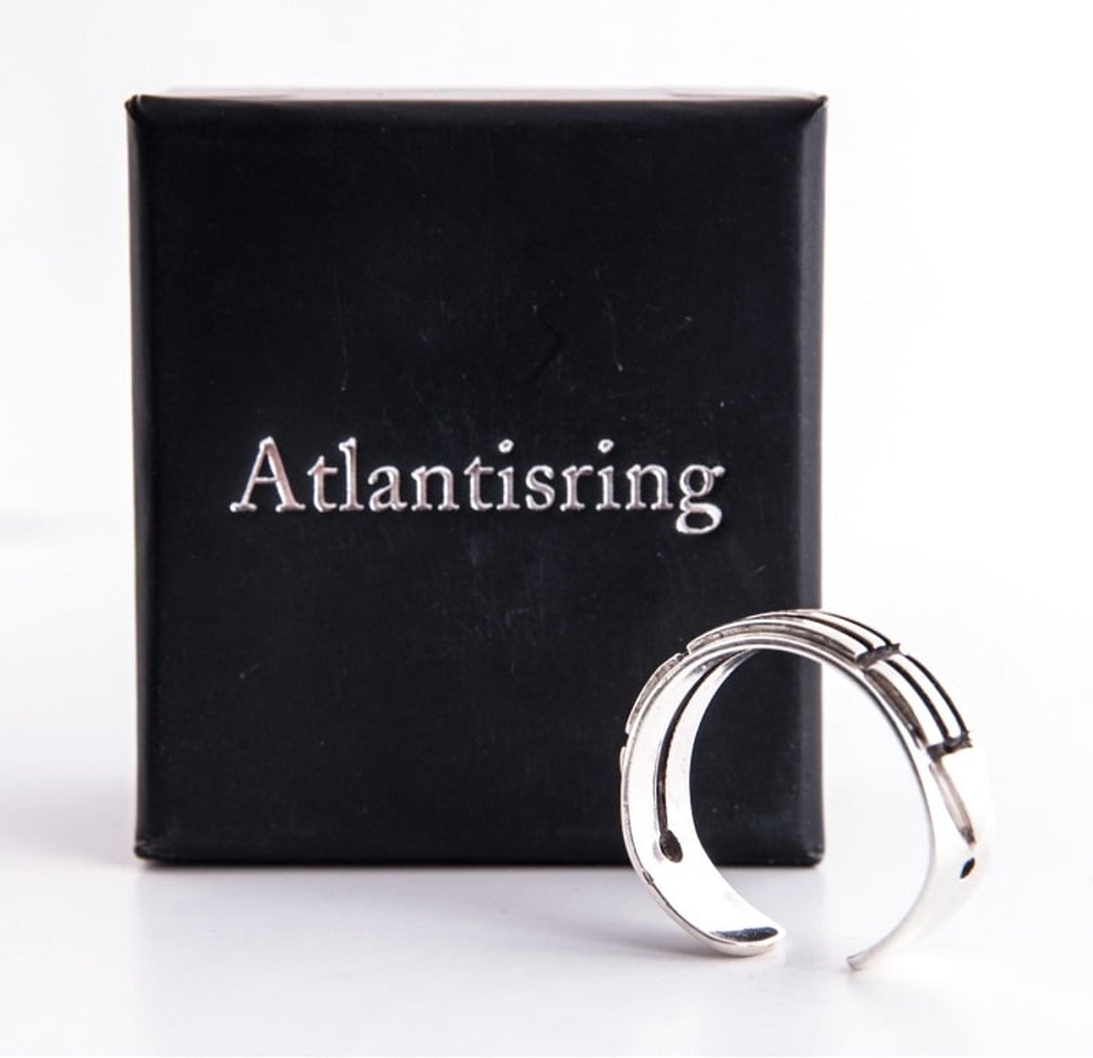 Atlantis ring open zilver (heren maat)