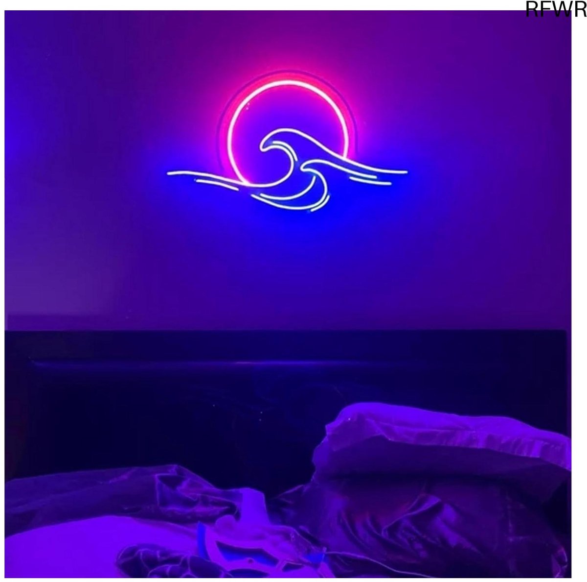 RFWR® Dimbaar Neon Wanddecoratie voor Slaapkamer en Woonkamer