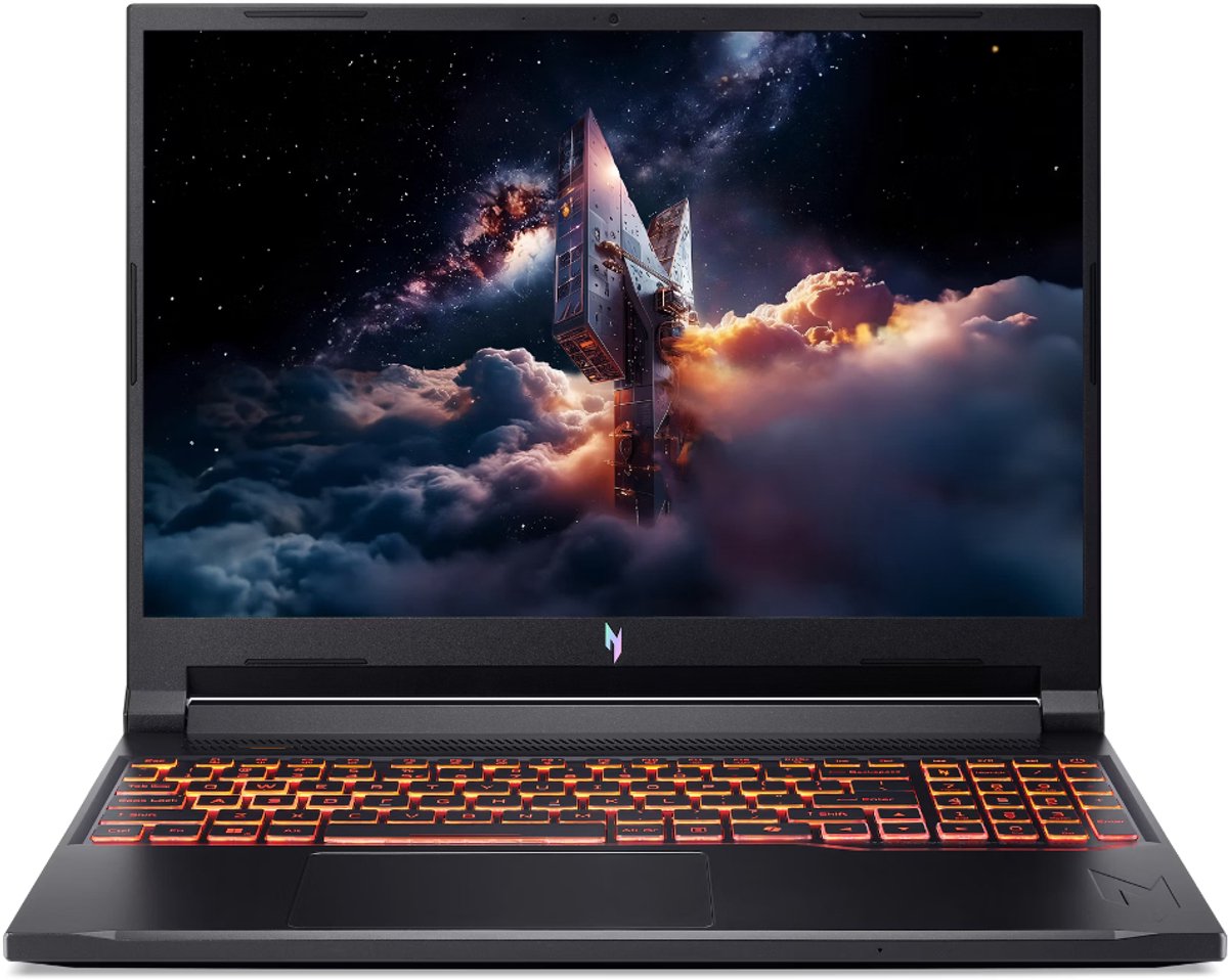 Acer Nitro V 16 AI ANV16-42-R0R8 - Copilot+ PC - Gaming Laptop - 16 inch 180Hz - AMD Ryzen 7 - 16GB - 512GB SSD - RTX4050 - Zwart — afbeelding 1