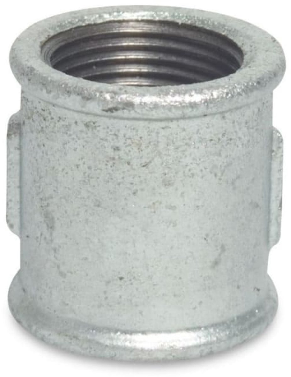 Tempergietfitting 1 1/4 inch - Draadfitting Tempergiet, Mof