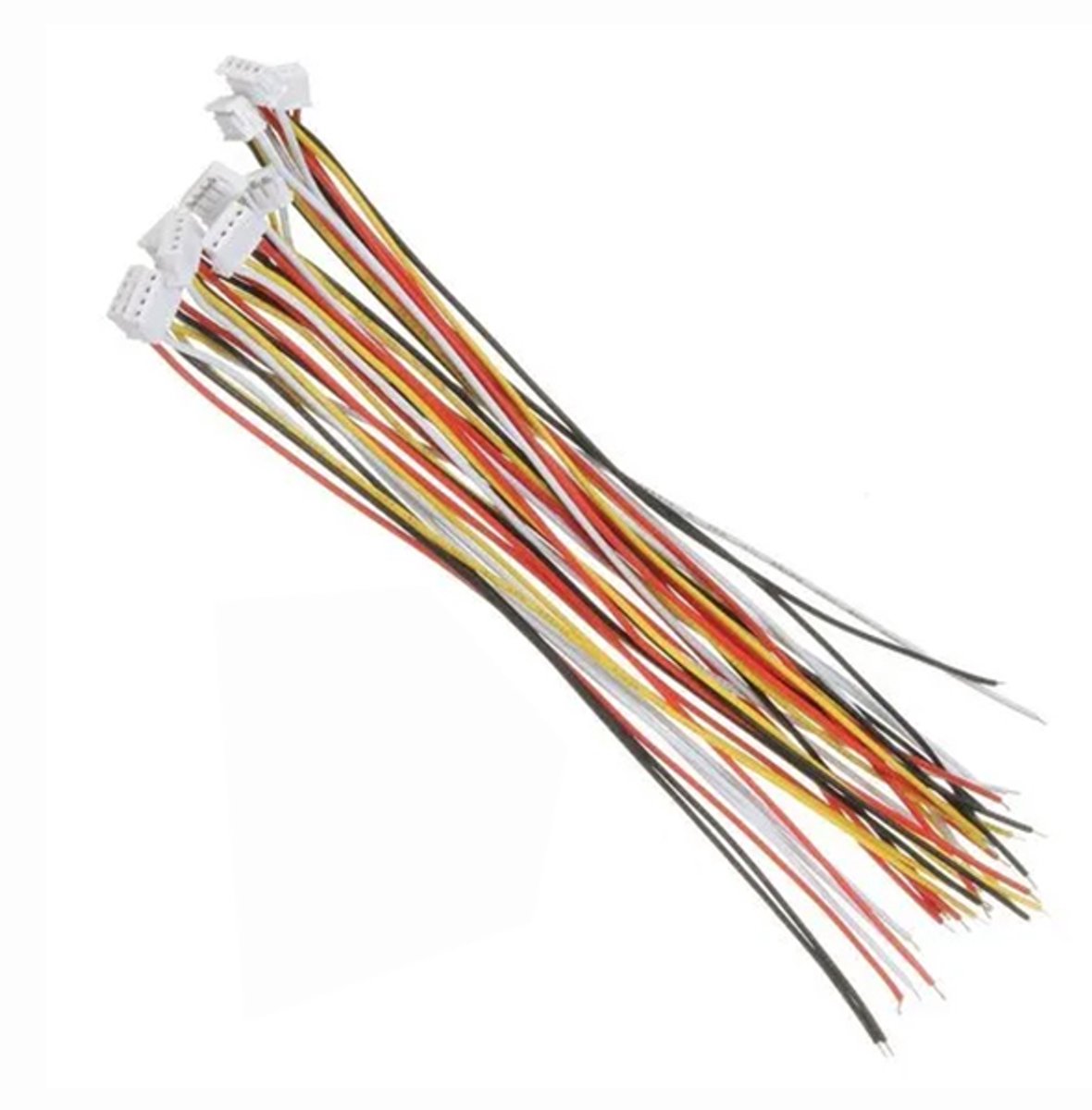 PH2.0 Kabel 20cm – 4-Pin – Female stekker aan één zijde – Open uiteinde - 10 stuks