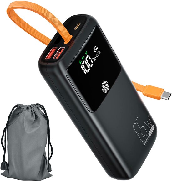 BOCCA PRO. Powerbank 20000 mAh 65W Snelladen Zwart - BOCCA - €89,95