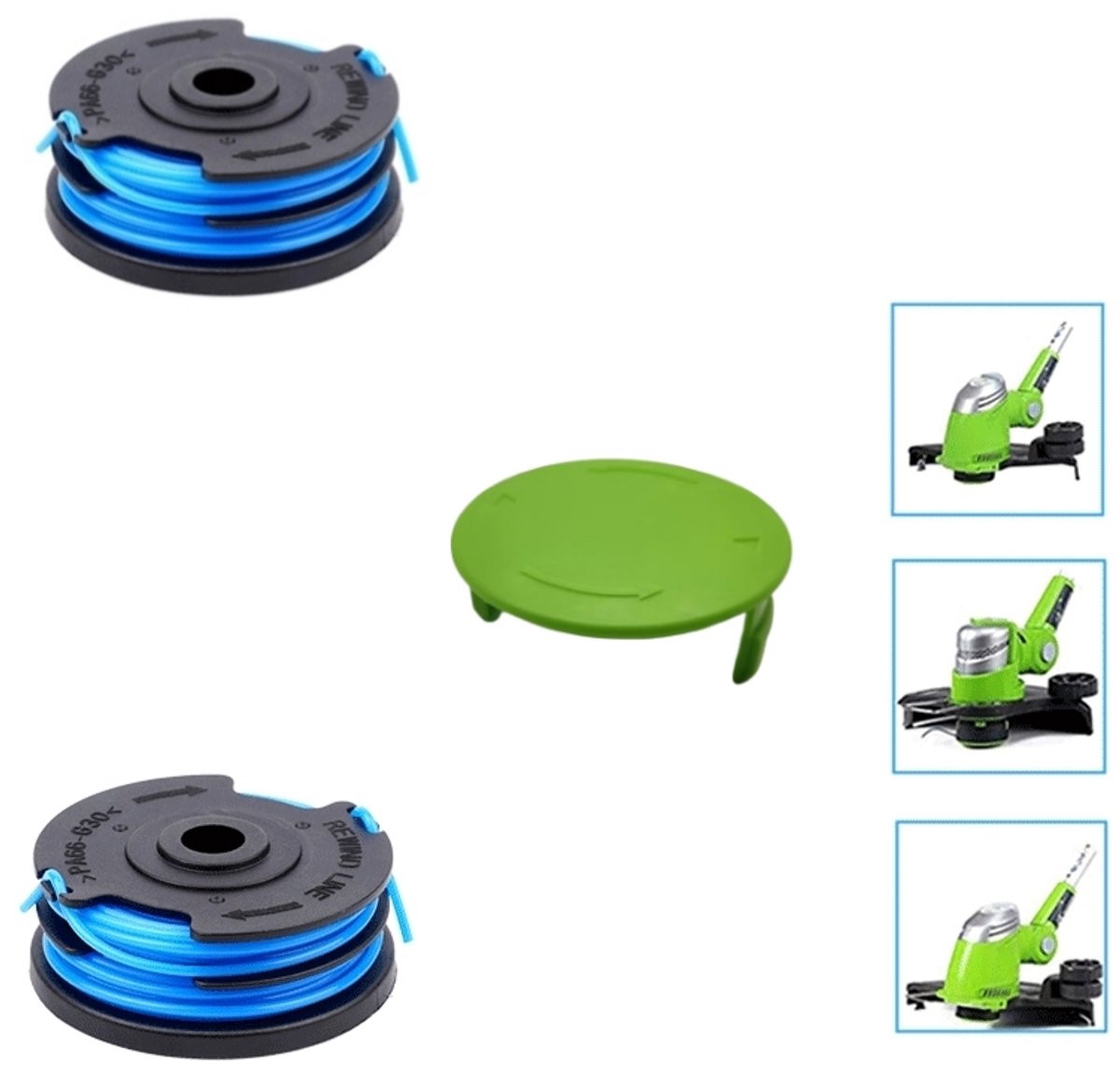 Trimmerspoel Geschikt voor Greenworks G40LT/G40LTK2/G40LTK2x/2101507/2101507UA