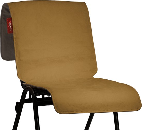 Stoov S2 Warmtedeken | Big Hug XL | Duurzaam & Draadloos | Infrarood warmtedeken | Verwarmd stoelkleed | 45x135 cm | Terracotta Orange XL | Canvas | Standard batterij