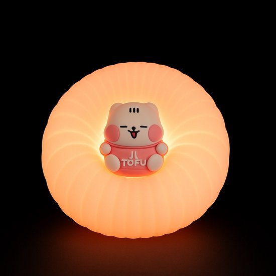 Magnitoys™ Nachtlamp | USB‑C Oplaadbaar Nachtlicht voor Baby & Kinderkamer | Touch‑sensor, 3 Lichtstanden & Zacht Rubber Design – Sfeervolle Kinderlamp