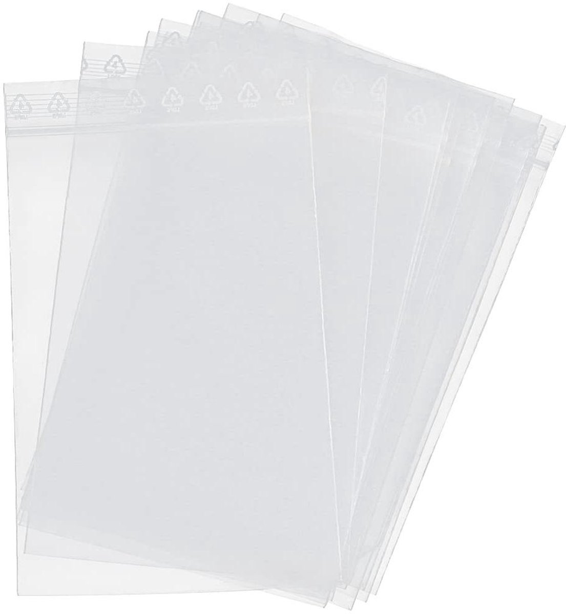 100 Hersluitbare Plastic Zakken 10x15cm - Doorzichtige Zip Lock Zakjes voor Voedselveilige Opslag - Ideaal voor Kleine Spullen