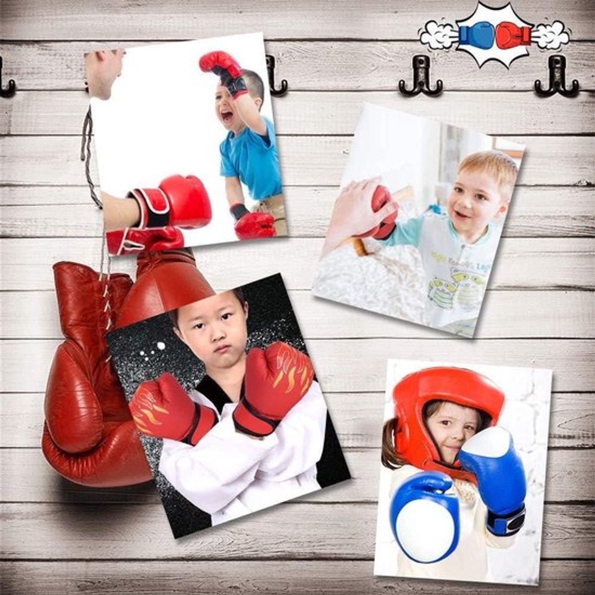 PU Bokshandschoenen Kinderen - Ergonomisch Ontwerp - Duurzaam - 7-13 Jaar - Sport