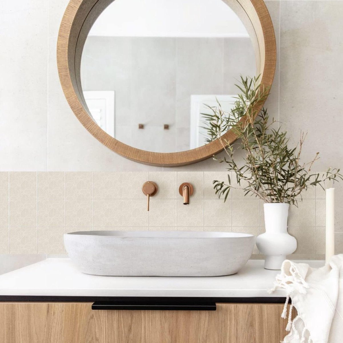 Commomy dikkere vinyl 3D zelfklevende wandtegels keuken badkamer, Limoengroen, 10 stuks, 30,5 x 30,5 cm, plaktegels zelfklevend plakkende achterwand, metro wandtegelstickers