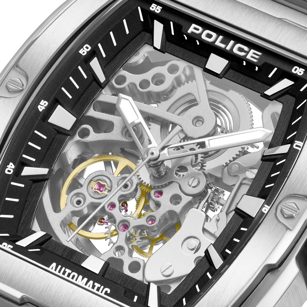 Automatisch horloge Skeletor Silver