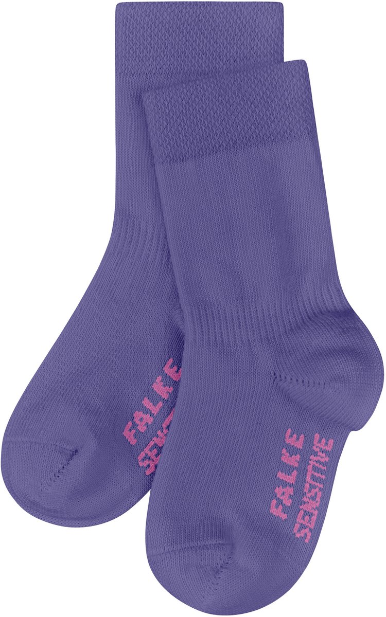 FALKE Sensitive met comfort tailleband katoen sokken baby purper - maat 50-56