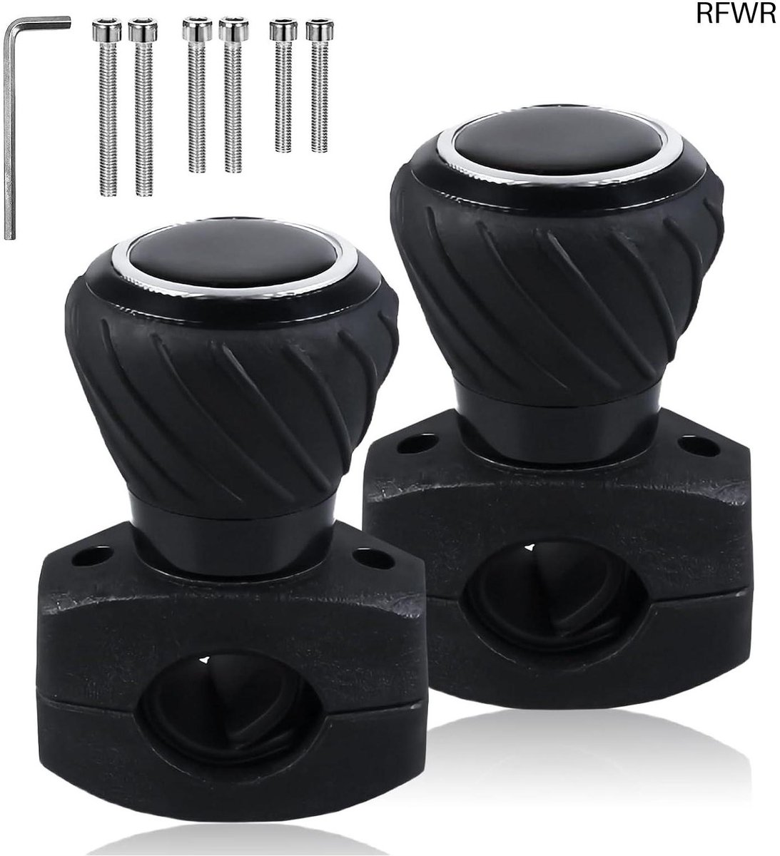 RFWR® Universele Stuurknop Spinner - 2 Stuks 360° Draaiknop voor Auto's, Vrachtwagens en Tractoren