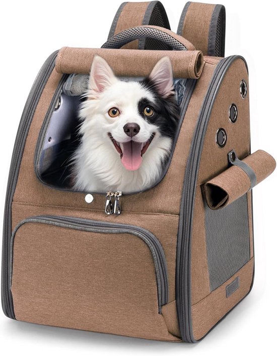 Hondenrugzak, kattenrugzak met mesh voor kleine honden, katten, puppy