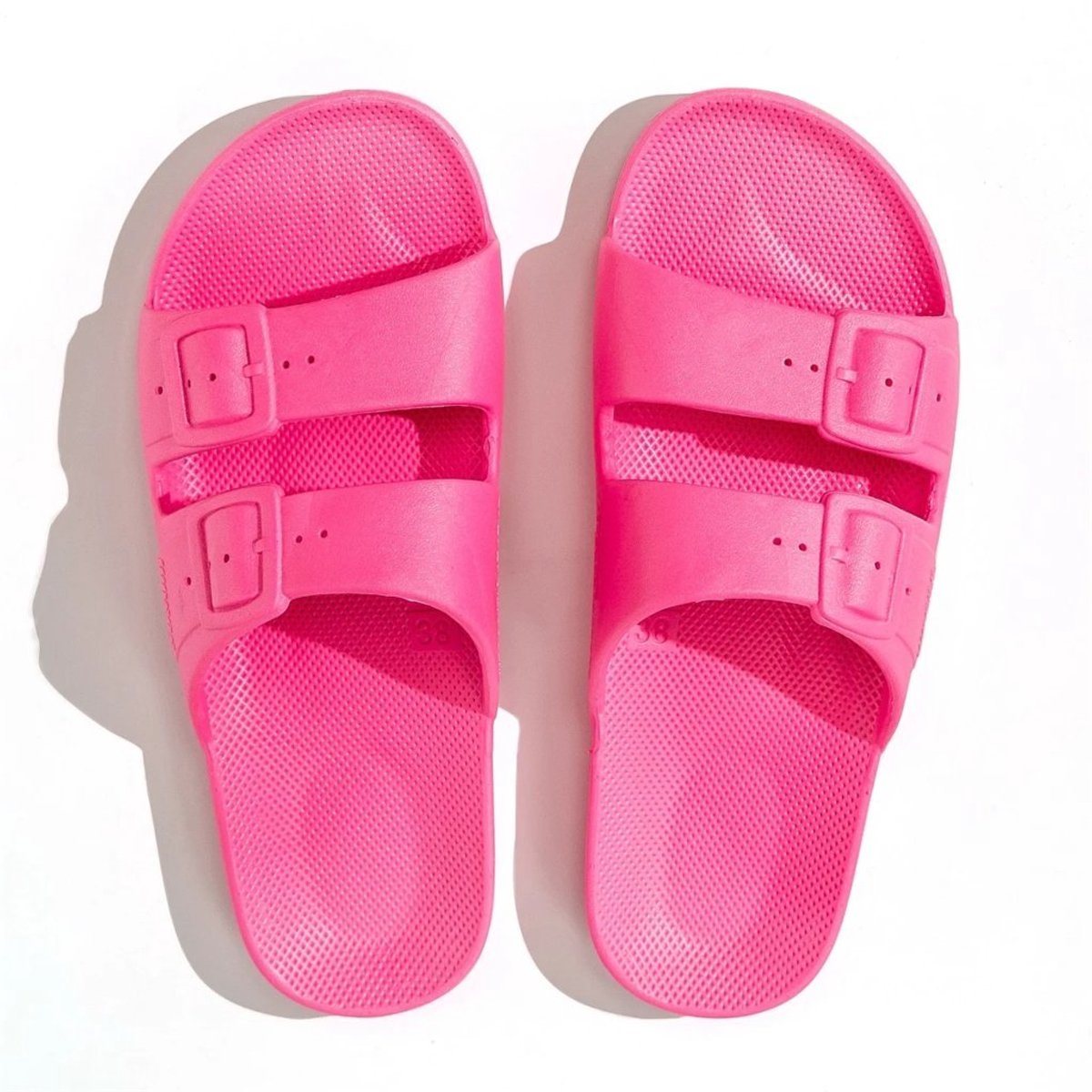 Freedom Moses Slippers / Slides - Vegan - Happy - Fuchsia - Maat 37/38