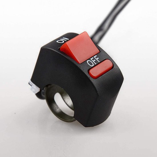 Motorfiets Stuur Schakelaar - Aan-Uit Knop - Led Koplamp Scooter Electrische Brommer - Fiets Accessoire. — afbeelding 4