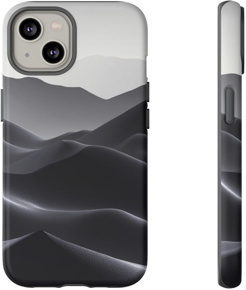 Donker Verloop Berglandschap – Telefoonhoesje Geschikt voor iPhone 14