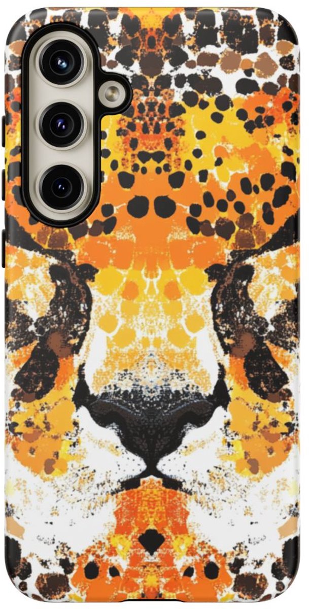 Abstracte Cheetagezicht Patroon – Telefoonhoesje Geschikt voor Galaxy S24 Plus