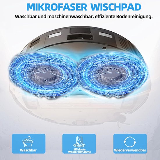 Zubehör Set für Roborock Saros 10R – Filter Bürsten Wischpads Staubbeutel (8 Teile