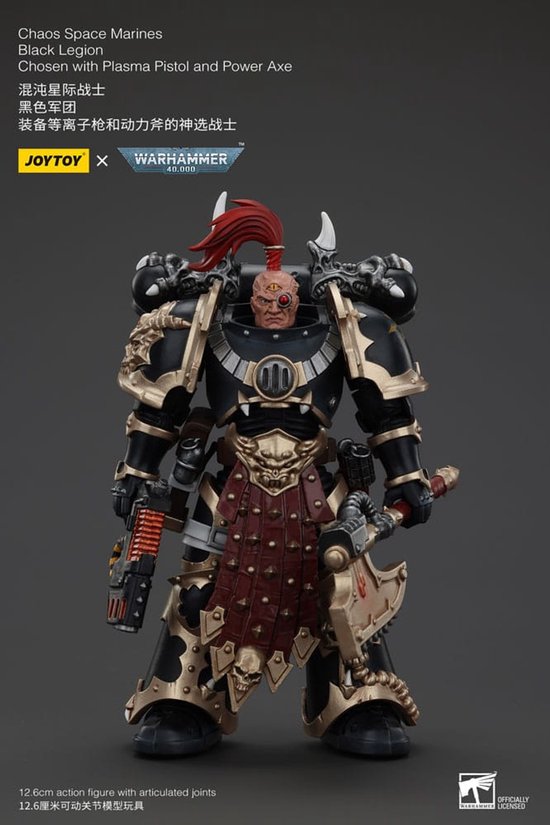 Joy Toy - Action Figure Warhammer 40K Ultramarines Desolation Marine Con Castellan Launcher (Superkrak), Scala 1/18, 12.1 Cm, In ABS E PVC