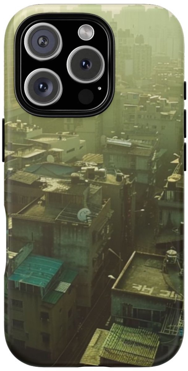 Stedelijk Woonwijk Luchtfoto – Telefoonhoesje Geschikt voor iPhone 16 Pro