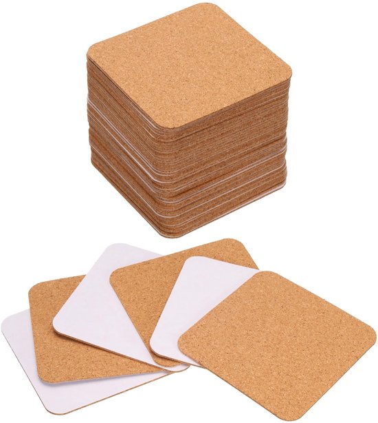 Onderzetters voor glazen - Een gigantische hoeveelheid kurken - 10x10