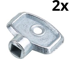 Ontluchtingssleutel verwarming - Set van 2 stuks - Ontluchtingssleutel - Ontluchtingssleutel voor radiator - Lucht - Verwarming - Luchtverwijderaar - Ontluchtingsset - Installateurs Ontluchtingssleutel Voor Radiator - Radiator Ontluchten